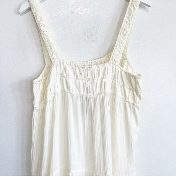NEW J. Crew Airy Tiered Maxi Dress Cream Sleeveless Smocked Large - Picture 6 of 8